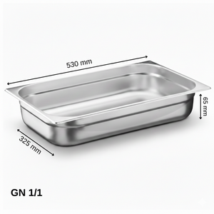 Üret Standart Gastronom Küvet Gn 1/1 65 mm 9 lt