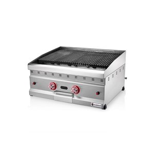 Silverinox Doğalgazlı Set Üstü Lavtaşlı Izgara 70 Cm