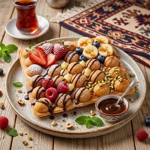 Silverinox Çiftli Kapaksız Bubble Waffle Makinesi