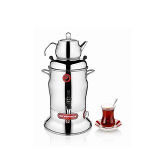 Silverinox 10 Litre Tek Demlik Çay Semaveri Otomatı Makinesi