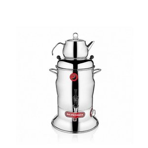 Silverinox 10 Litre Tek Demlik Çay Semaveri Otomatı Makinesi