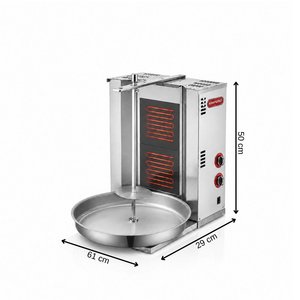 Silverinox Elektrikli 2 Radyan Motorsuz Döner Makinesi 220v