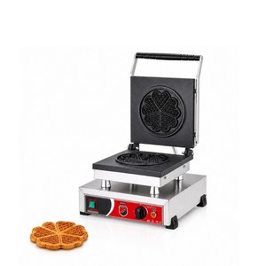 Silverinox Elektrikli Tekli Çiçek Waffle Makinesi