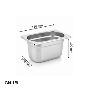 Üret Standart Gastronom Küvet Gn 1/9 100 mm 1 lt