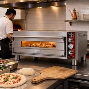 Silverinox Elektrikli Tek Kat 25 Cm 4 Pizza Kapasiteli Pizza Fırını 220v
