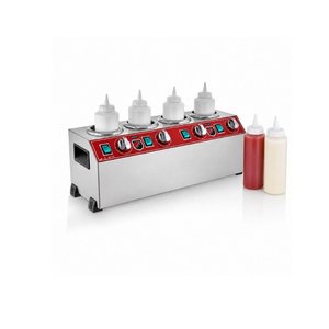 Silverinox Elektrikli 4'lü Isıtıcılı Sosluk