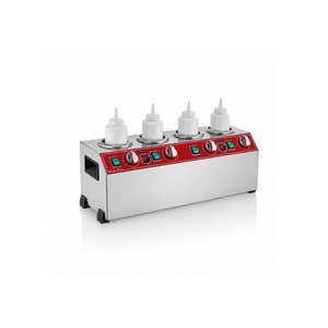 Silverinox Elektrikli 4'lü Isıtıcılı Sosluk