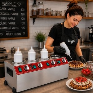 Silverinox Elektrikli 4'lü Isıtıcılı Sosluk