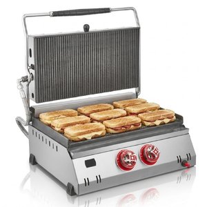 Silverinox Tüplü 20 Dilim Döküm Tost Makinesi
