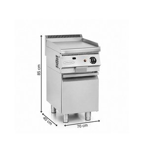 700 Seri Tüplü Alt Dolaplı Düz Pleyt Izgara 40 Cm