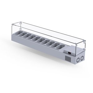 Set Üstü Saladbar Cam Kapak Gn 1/4-150: 10 Adet