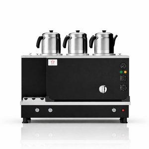 Tüplü Statik Turbo Hibrit Smart 3 Demlik 30 Litre Çay Makinesi