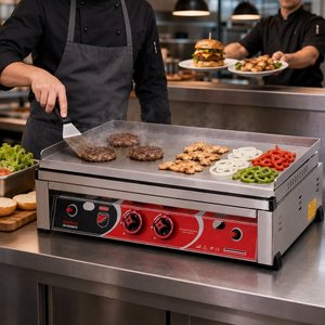 Silverinox Doğalgazlı Set Üstü Düz Pleyt Izgara 70 Cm