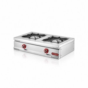 Silverinox Doğalgazlı Set Üstü Midi 2 Gözlü Ocak