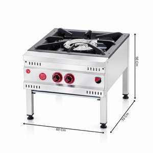 Silverinox Tüplü 2 Yanışlı Yer Ocağı