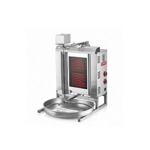 Silverinox Elektrikli 2 Radyan Üstten Motorlu Döner Makinesi 380v