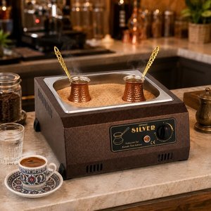 Silverinox Elektrikli Set Üstü Kumda Kahve Makinesi Bakır