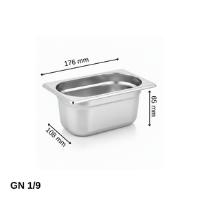 Üret Standart Gastronom Küvet Gn 1/9 65 mm 0,6 lt
