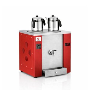 Elektrikli Pro Exper Dijital 15 Litre Çay Makinesi Kırmızı