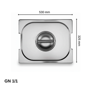 Üret Saplı Gastronom Küvet Kapağı Gn 1/1 (53 × 32,5 cm)