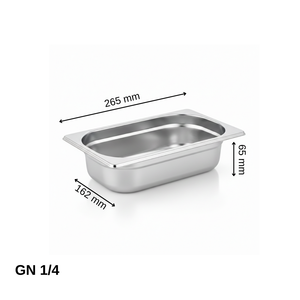 Üret Standart Gastronom Küvet Gn 1/4 65 mm 1,8 lt