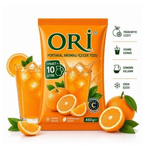 Ori̇ Portakal Aromalı Soğuk Şerbetlik İçecek Tozu 450 Gr
