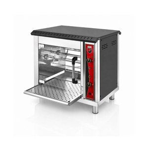 Silverinox Doğalgazlı Set Üstü Piliç Çevirme 2 Şiş 6 Piliç