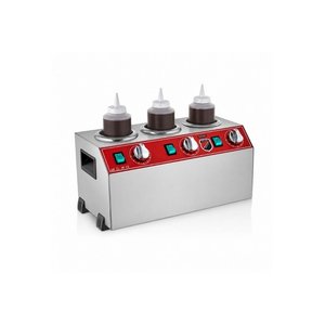 Silverinox Elektrikli 3'lü Isıtıcılı Sosluk