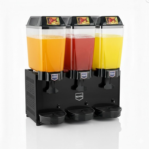 20+20+20 Litre Üçlü Şerbet Soğutucu Siyah - St16