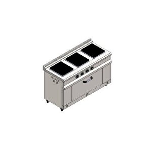 Csa Karacasan 140x60 Cm 3+1 Elektrikli 3 Lü Kuzine Ocak
