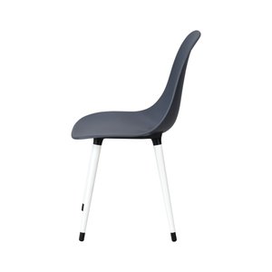Eames Beyaz Ahşap Ayak Plastik Füme Sandalye