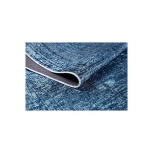 Makinede Yıkanabilir Kaymaz Taban Mavi Yolluk Koridor Halısı Hol Antre Halısı 120x300 cm