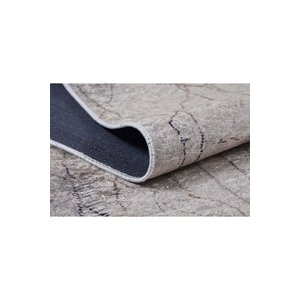 Makinede Yıkanabilir Kaymaz Taban Bej Yolluk Koridor Halısı Hol Antre Halısı 100x300 cm