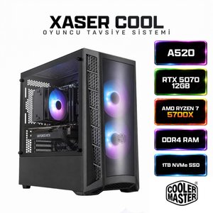 Cool X220 Ryzen 7 5700x 32gb Ram 1tb M.2 Nvme Ssd 12gb Rtx5070 Masaüstü Oyuncu Bilgisayarı