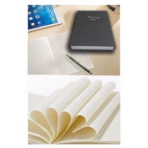 Kırmızı Ciltli Kareli Defter 300 Yaprak 20x28cm 1 Adet Çok Yapraklı Sert Kapaklı Not Hesap Defteri Okul Ofis Büro