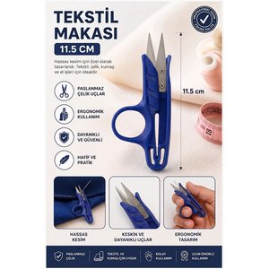 Tekstil (çıt) İplik Temizleme Makası 1 Adet Starline Paslanmaz Çelik Keskin Terzi Dikiş Makası Olta Misina Makası