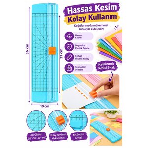 A4 Kağıt Kesme Makinesi Kağıt Kesici Trimmer Hassas Kesim Giyotin Mat Kesici Fotoğraf Etiket Karton Hobi Profesyonel