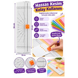 A4 Kağıt Kesme Makinesi Kağıt Kesici Trimmer Hassas Kesim Giyotin Mat Kesici Fotoğraf Etiket Karton Hobi Profesyonel