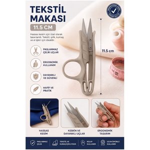 Tekstil (çıt) İplik Temizleme Makası 1 Adet Starline Paslanmaz Çelik Keskin Terzi Dikiş Makası Olta Misina Makası