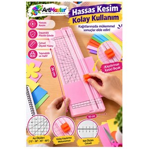 Pembe A4 Kağıt Kesme Makinesi Kağıt Kesici Trimmer Hassas Kesim Giyotin Mat Kesici Fotoğraf Etiket Karton Profesyonel