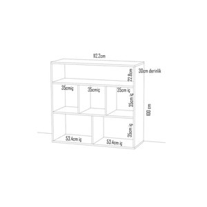 Girona Modern Kitaplık&organizer&düzenleyici&çok Amaçlı Dolap