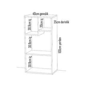 Floransa Çok Amaçlı Dolap Kitaplık Organizer