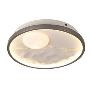 Skala 30'luk Ay Figürlü Yuvarlak 48 Watt Plafonyer Led Avize