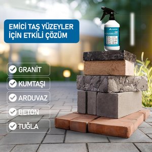Alkoru 1 Kg Şeffaf Emici Yüzeyler İçin Su İtici Ve Koruyucu Malzeme