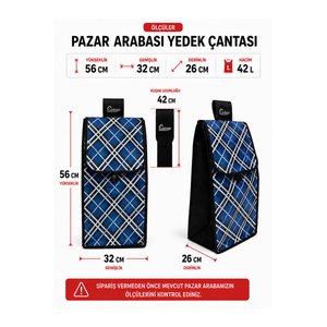 Pazar Arabası Yedek Çantası Taban Suntası Hediye !
