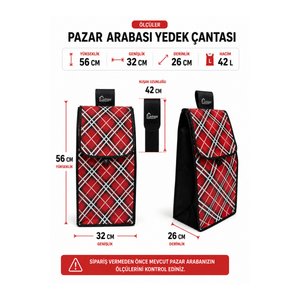 Pazar Arabası Yedek Çantası Taban Suntası Hediye !