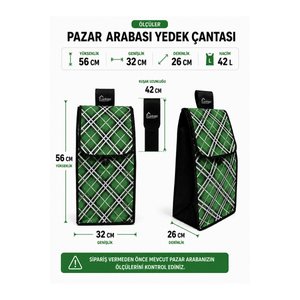 Pazar Arabası Yedek Çantası Taban Suntası Hediye !