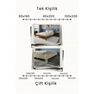 Loft Model Masif Ahşap Karyola Kolay Kurulum Fırınlanmış İthal Sibirya Çamı 90x200 Yatak Uyumlu 90x200 cm