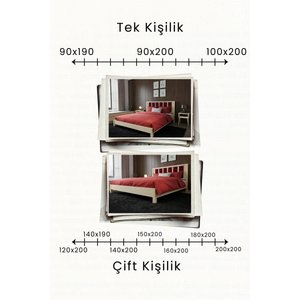 Ori̇on Model Bordo Puf Başlıklı Masif Ahşap Karyola Kolay Kurulum Fırınlanmış İthal Sibirya Çamı 160x200 Yatak Uyumlu 160x200 cm