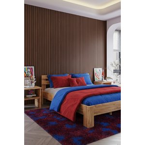 Letto   Çift Kişilik Mdf Karyola Ve 2 Komodinli Set 150x200 cm